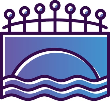 Canal Vector Icon Design