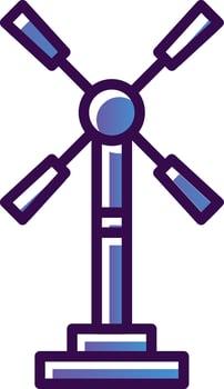 Windmill Vector Icon Design