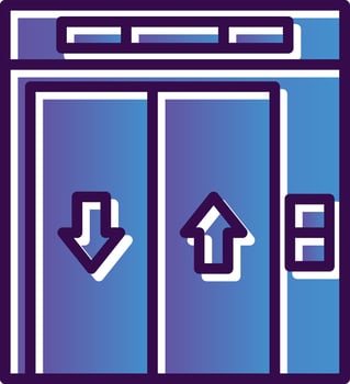 Elevator Vector Icon Design