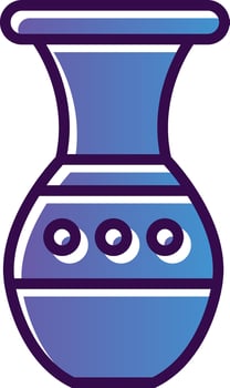 Vase Vector Icon Design