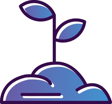Sprouts Vector Icon Design