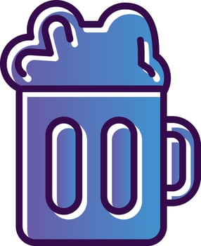 Beer mug Vector Icon Design