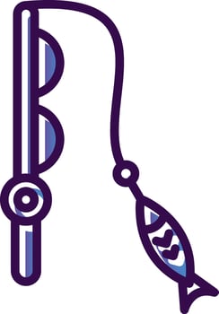 Fishing Vector Icon Design