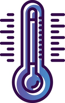 Thermometer Vector Icon Design