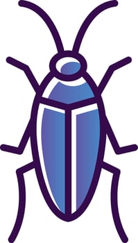 Cockroach Vector Icon Design