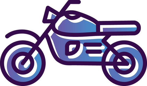 Motorbike Vector Icon Design
