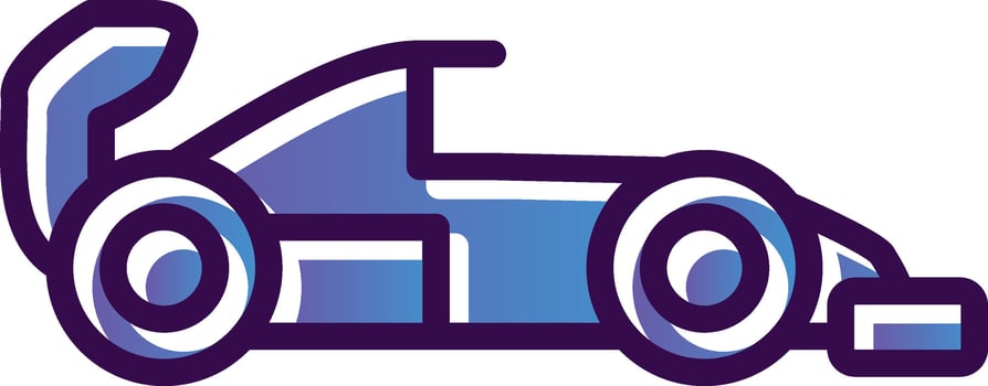 Racing car Vector Icon Design