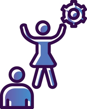 Cheerleader Vector Icon Design