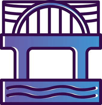 Bridge Vector Icon Design