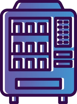 Vending machine Vector Icon Design