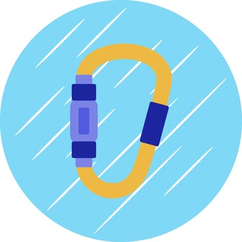 Carabiner Vector Icon Design
