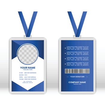ID Card Template .Office Id card. Employee Id card for your company vector
