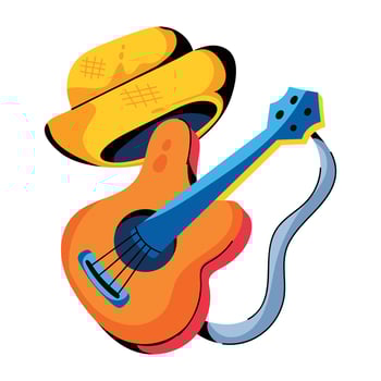 Trendy Guitar Concepts vector