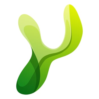 colorful letter Y gradient logo design vector