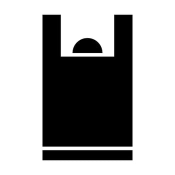 Plastic Bag Vector Glyph Icon For Personal And Commercial Use.