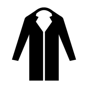 Long Coat Vector Glyph Icon For Personal And Commercial Use.