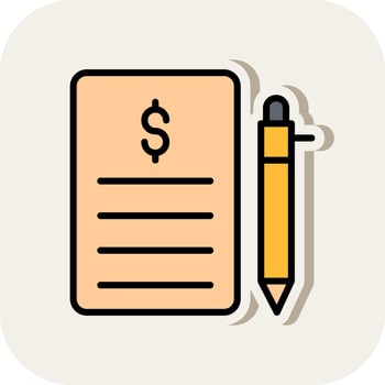 Bill Vector Icon Design