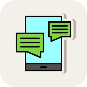 Conversation Vector Icon Design