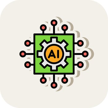 Artificial intelligence Vector Icon Design