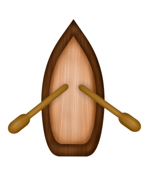wooden boats and oars png