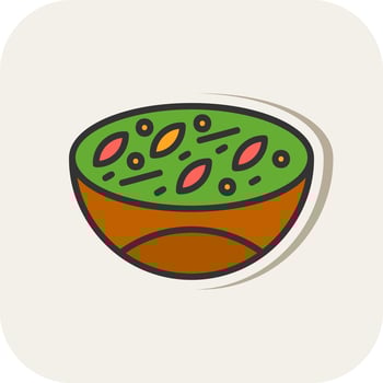 Green curry Vector Icon Design