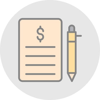 Bill Vector Icon Design