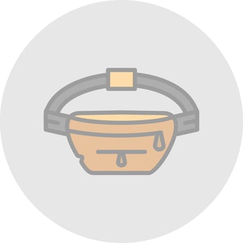 Belt pouch Vector Icon Design
