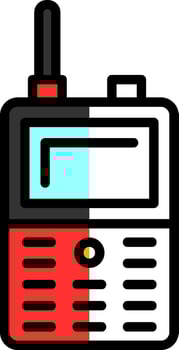Walkie talkie Vector Icon Design