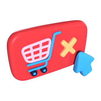 Order Cancel 3D Illustration Icon png