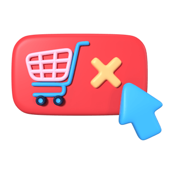 Order Cancel 3D Illustration Icon png