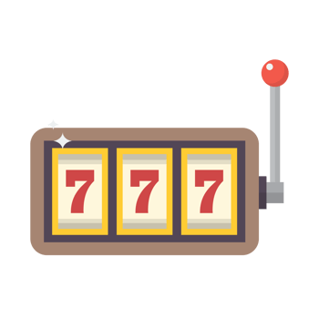 Slot machine in Flat style png