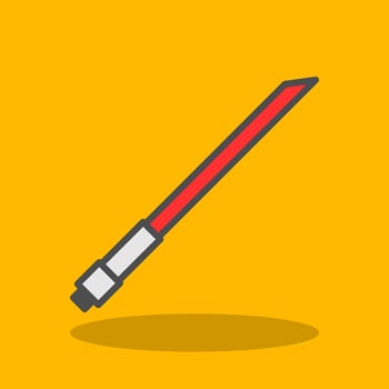 Lightsaber Vector Icon Design