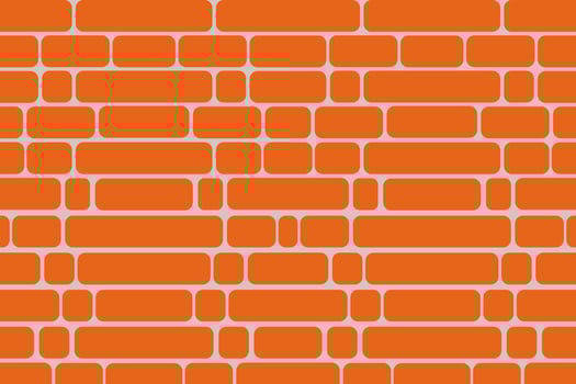 Orange brick background vector