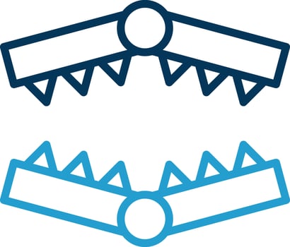 Bear trap Vector Icon Design
