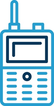Walkie talkie Vector Icon Design