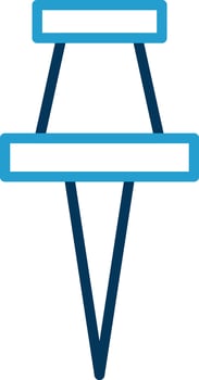 Push pin Vector Icon Design