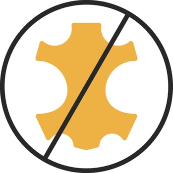 No leather Vector Icon Design