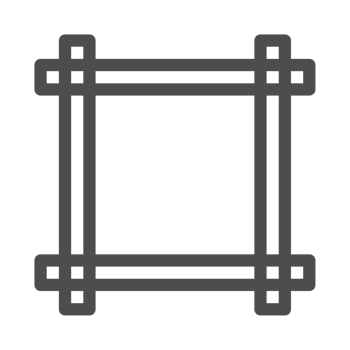 Korea traditional pattern outline icon. Linear symbol. png