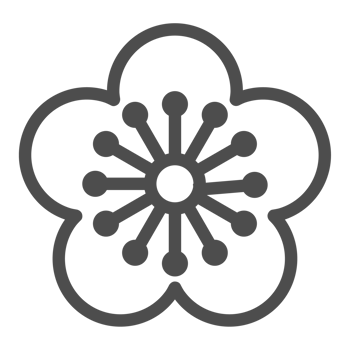 Korea traditional pattern outline icon. Linear symbol. png