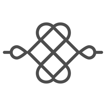 Korea traditional pattern outline icon. Linear symbol. png