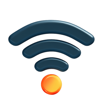 Wireless wifi 3D Icon png
