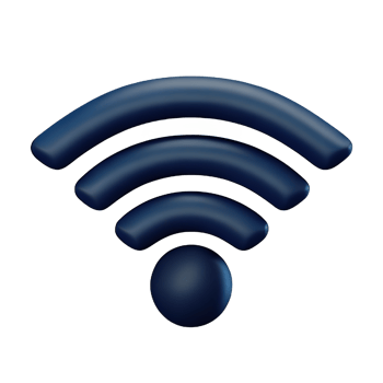 Wireless wifi 3D Icon png