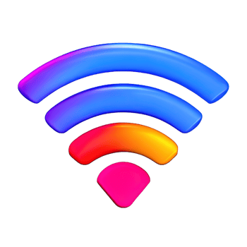 Wireless wifi 3D Icon png