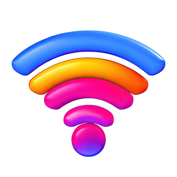 Wireless wifi 3D Icon png