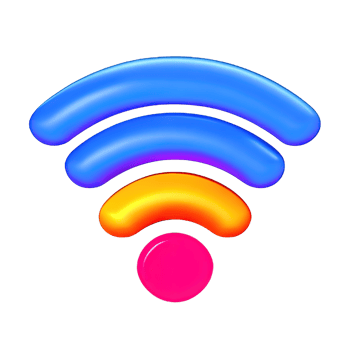 Wireless wifi 3D Icon png