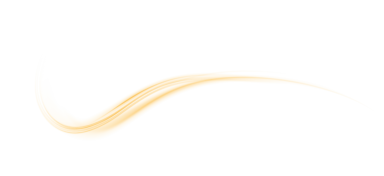 Yellow magic spirals with sparkles. Yellow light effect. Glitter particles with lines. Swirl effect. png