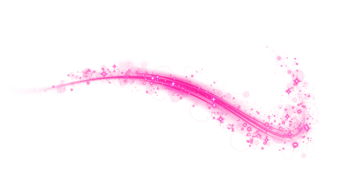 Pink magic spirals with sparkles. Pink light effect. Glitter particles with lines. Swirl effect. png