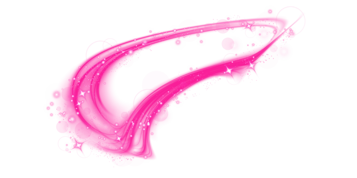 Pink magic spirals with sparkles. Pink light effect. Glitter particles with lines. Swirl effect. png