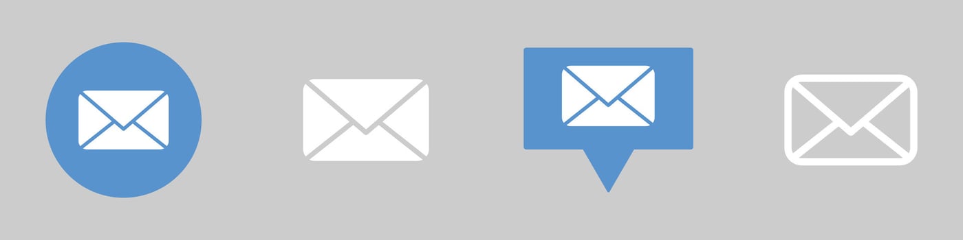 Email envelope icon vector illustration