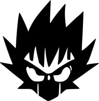 black monster cartoon vector